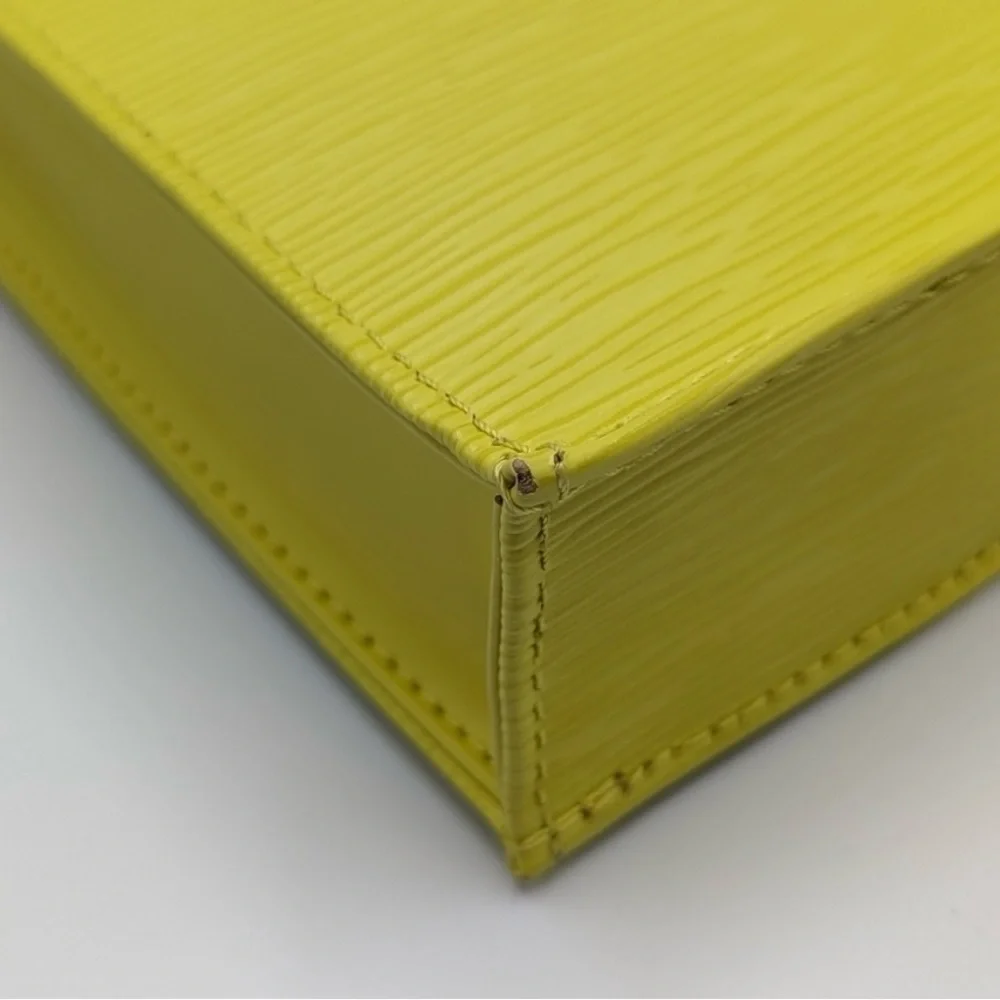 SALE! Louis Vuitton Petit Sac Plat Citron (yellow) Epi Leather Mini Bag - Picture 7 of 16